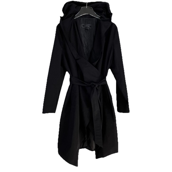 LAMARQUE COLLECTION Draped TRENCH COAT Hooded Belted‎ Women XXL Lightweight Rain